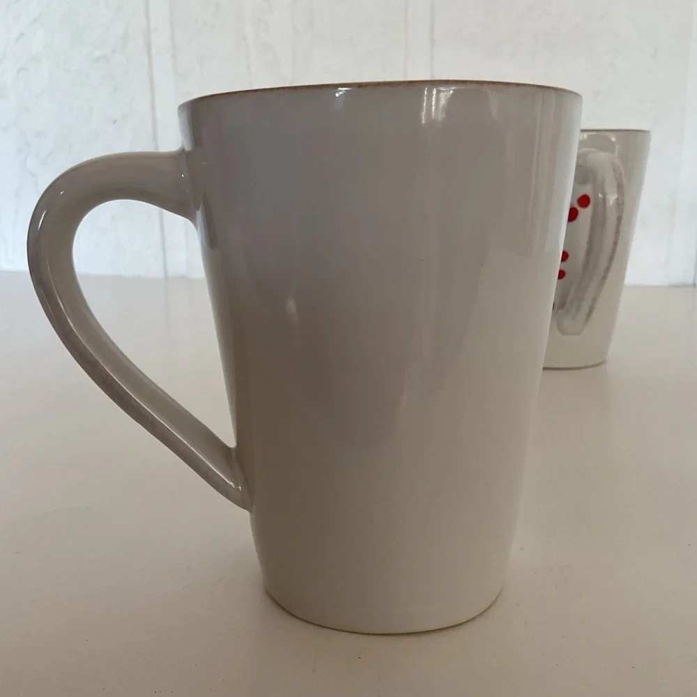 Crate & Barrel Marin Winter Birds Mug Set of three